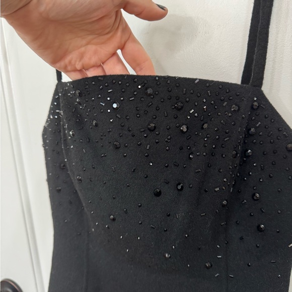 *NEW* MASSIMO DUTTI BEADED WOOL MINI DRESS - Picture 14 of 14